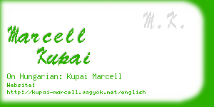 marcell kupai business card